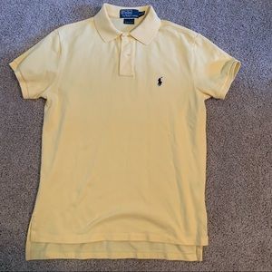 Light Yellow Ralph Lauren custom fit Polo